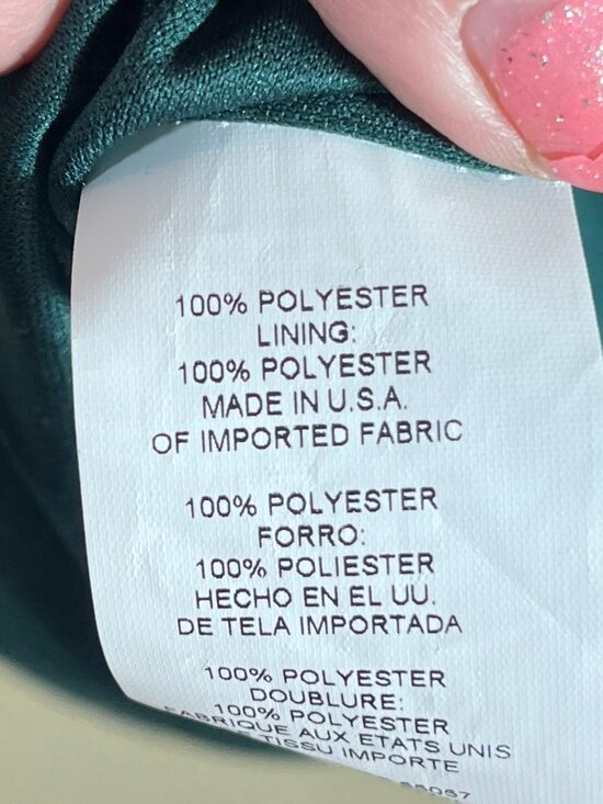 NWT Sparkling Sequin Mini Dress Hunter Green Jr XL - Picture 8 of 9